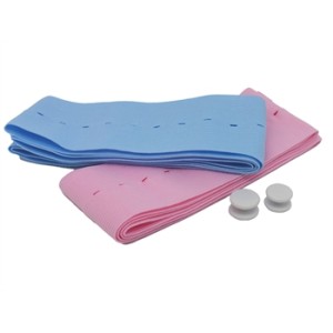 CINGHIE MONITOR FETALE SINGOLO PAZIENTE 6x120 cm - rosa/azzurro