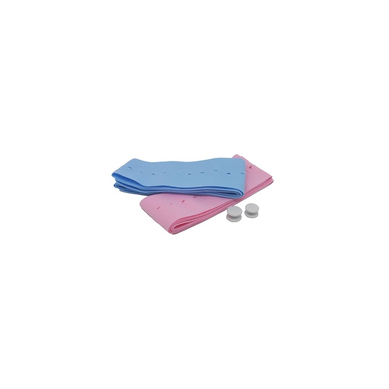 CINGHIE MONITOR FETALE SINGOLO PAZIENTE 6x120 cm - rosa/azzurro