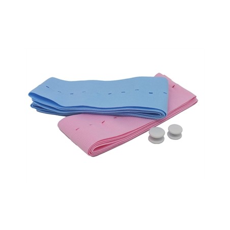 CINGHIE MONITOR FETALE SINGOLO PAZIENTE 6x120 cm - rosa/azzurro